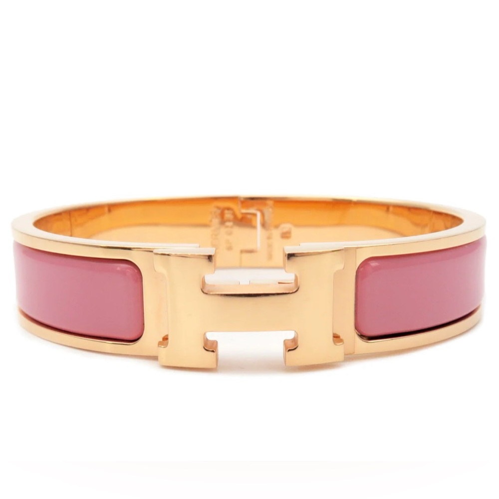 Hermes Clic-Clac PM Bangle Pink/Rose Gold